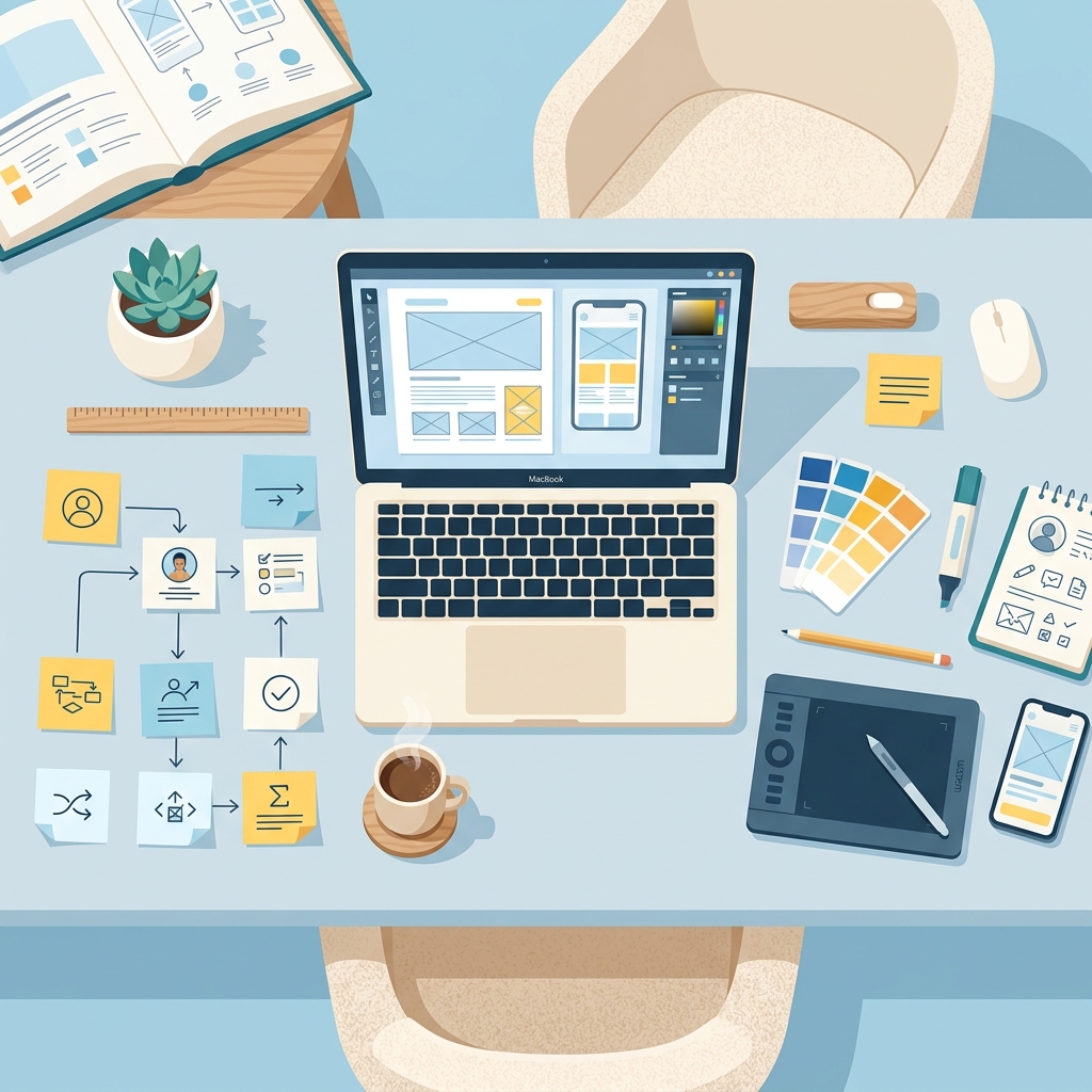 UI/UX Designer workspace